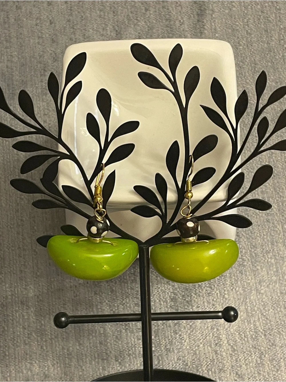Handmade bright green